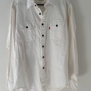 Levi’s Orange Tag White Button-Up Shirt Vintage
